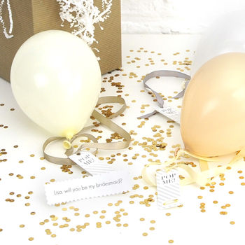 Personalised Will You Be My Bridesmaid? Balloon Gift, 8 of 12