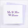 Personalised 'Mr And Mrs' Wedding Card, thumbnail 9 of 9