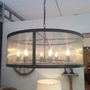 Riveted Mesh Round Chandelier, thumbnail 2 of 2