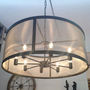 Riveted Mesh Round Chandelier, thumbnail 1 of 2