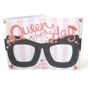 Queen Card Glasses For Mother's Day, 3 of 5
