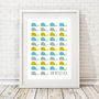 Personalised Name Whale Print, thumbnail 7 of 10