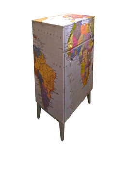 Tall Map Chest Of Drawers, 5 of 6