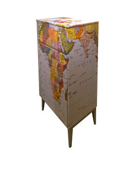 Tall Map Chest Of Drawers, 6 of 6