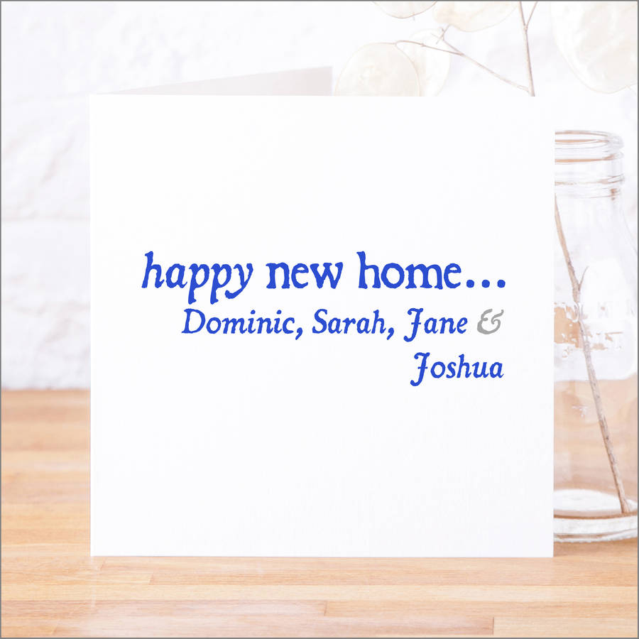 Personalised 'Happy New Home' Card, 1 of 5