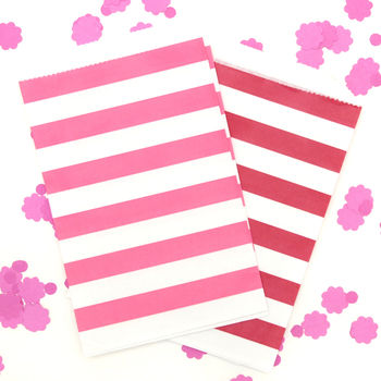 Wide Striped Paper Party Bags, 3 of 12