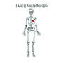 Valentines I Love Your Bones Card, thumbnail 2 of 2