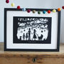 Family Print Or Papercut In Mount, thumbnail 5 of 7