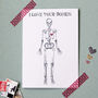 Valentines I Love Your Bones Card, thumbnail 1 of 2