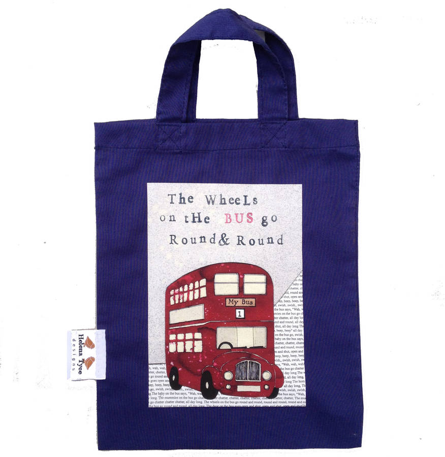 'wheels On The Bus' Mini Tote Bag By Helena Tyce Designs ...