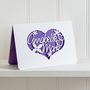 Love Couple Papercut Card, thumbnail 4 of 7
