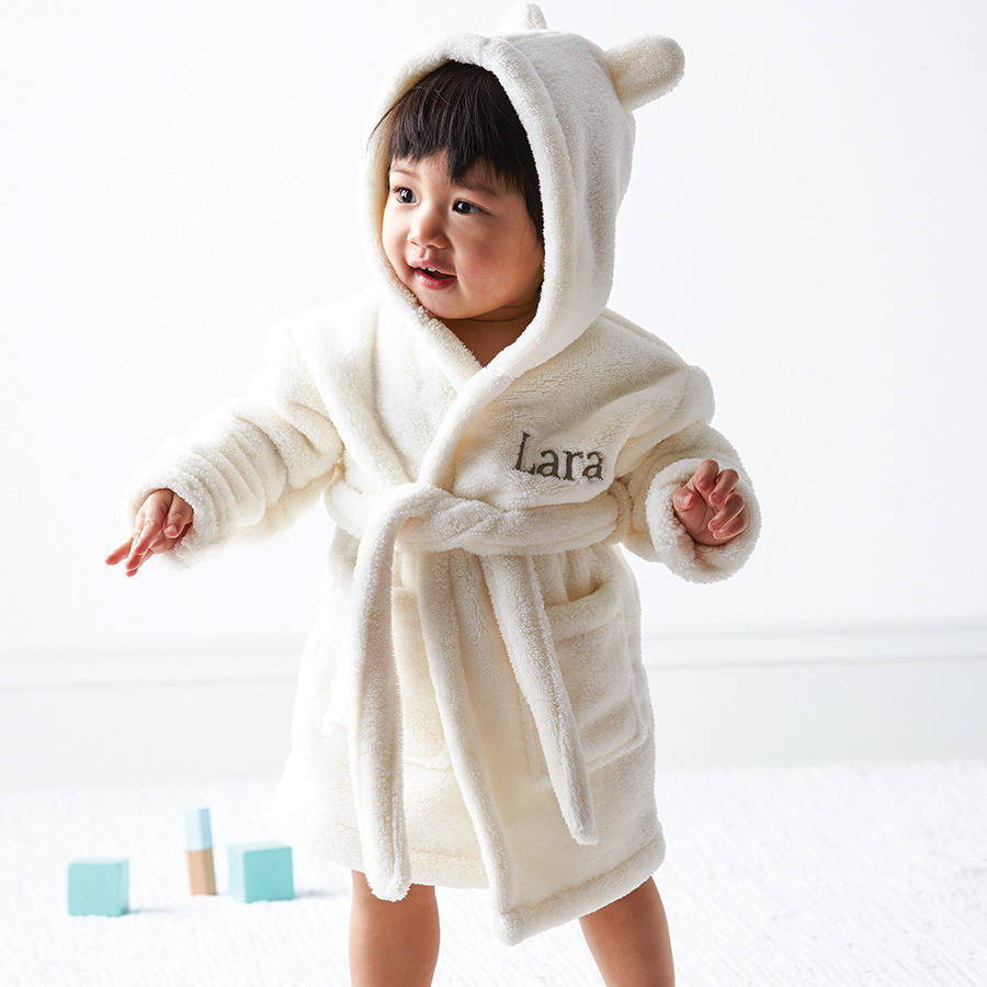 personalised baby dressing gown ireland