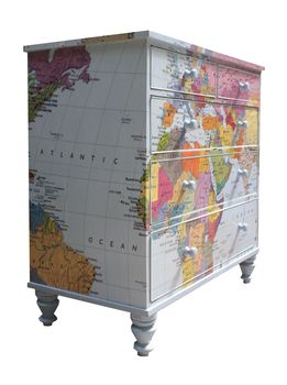 Map Chest Of Drawers, 5 of 5
