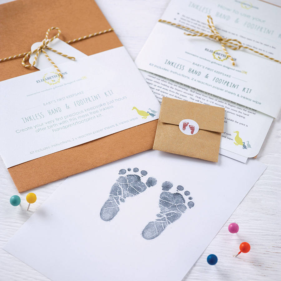 Baby hand 2024 footprint kit