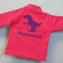 Personalised Dinosaur Long Sleeved Polo Shirt, thumbnail 1 of 7