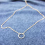 Open Circle Necklace, thumbnail 2 of 7