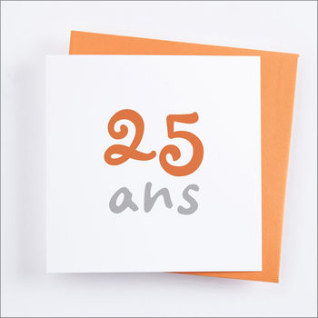 Personalised French 'Ans' Birthday Or Anniversary Card, 6 of 6