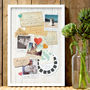 Personalised Memory Board Print For Couples, thumbnail 1 of 7