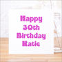 Personalised Age And Name Birthday Card, thumbnail 1 of 4