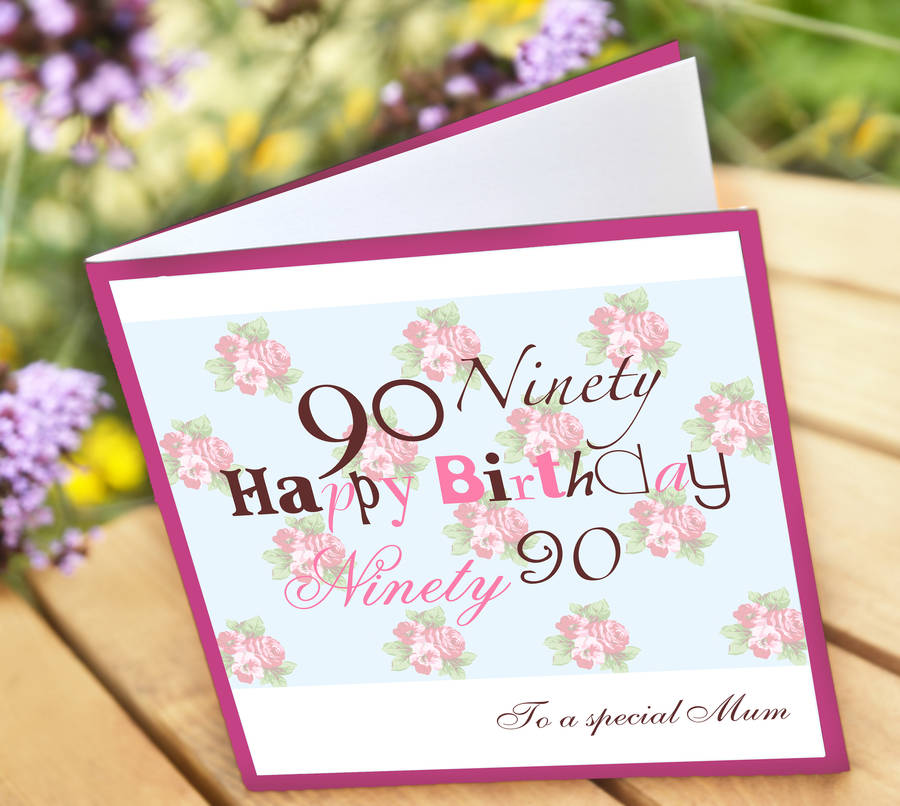 What Do You Say In A 90th Birthday Card