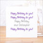 Personalised 'Happy Birthday To You' Birthday Card, thumbnail 1 of 5