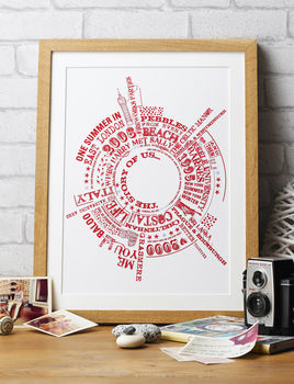 Personalised 'Story Of Us' Print, 11 of 12