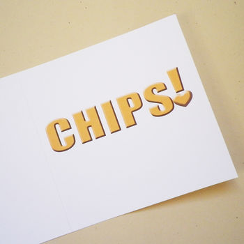 I Love You More Than Chips! Card, 3 of 4