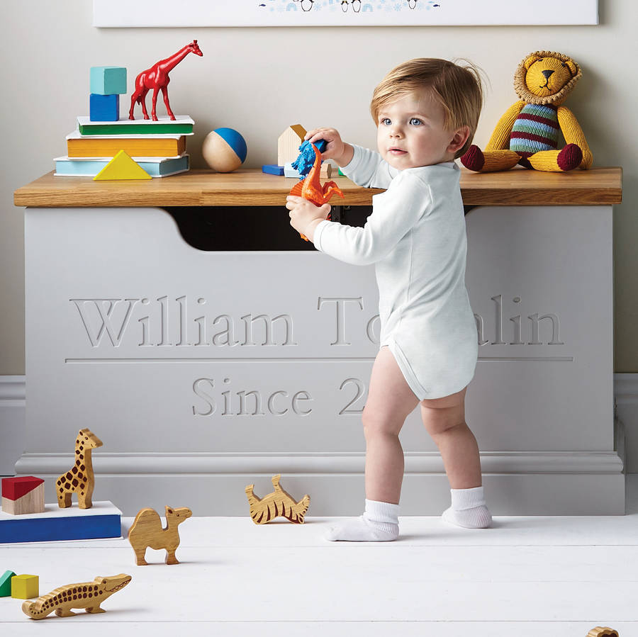 personalised baby toy chest