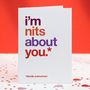 Funny Autocorrect 'Nits About You' Love Card, thumbnail 1 of 4