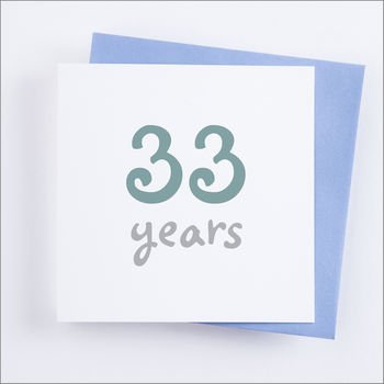 Personalised 'Years' Birthday Or Anniversary Card, 2 of 6