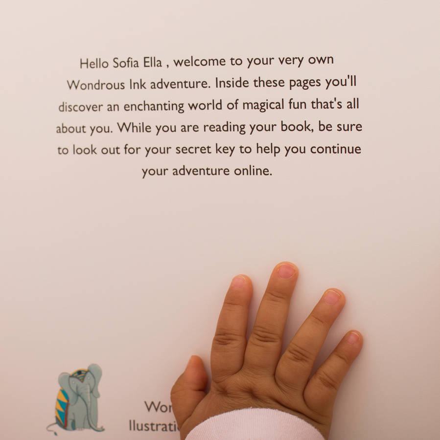 personalised child s story book by wondrous ink