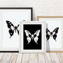 Black And White Butterfly Print, thumbnail 5 of 7