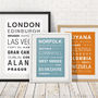 Personalised 'Favourite Destinations' Print, thumbnail 5 of 6