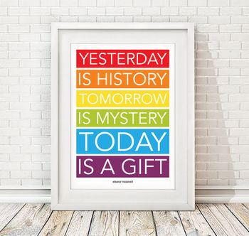 Yesterday Is History Print, 3 of 3