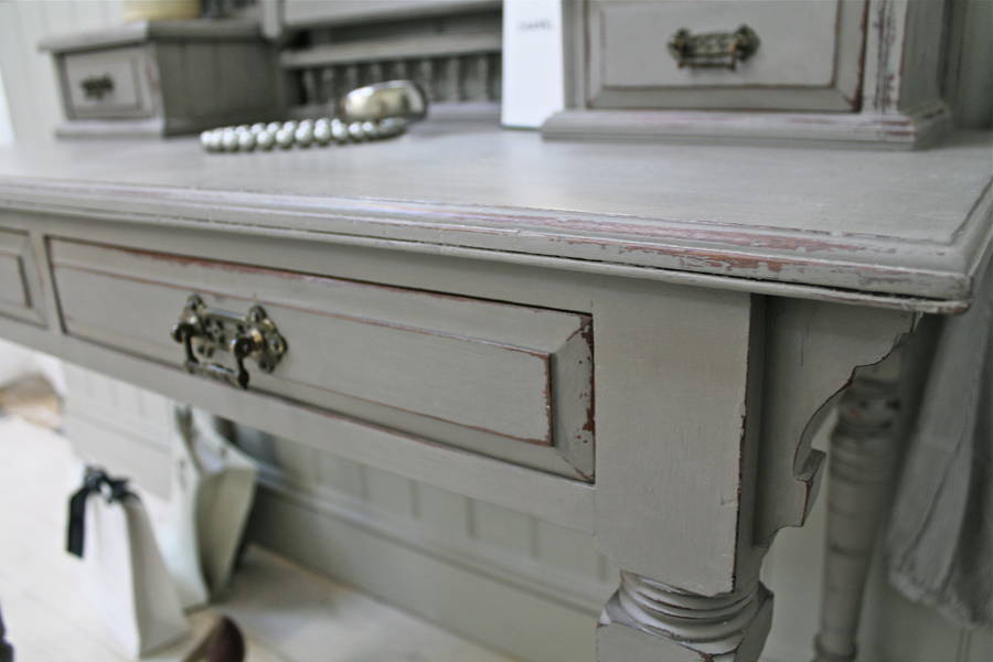 Distressed Victorian Mahogany Dressing Table By Distressed but not