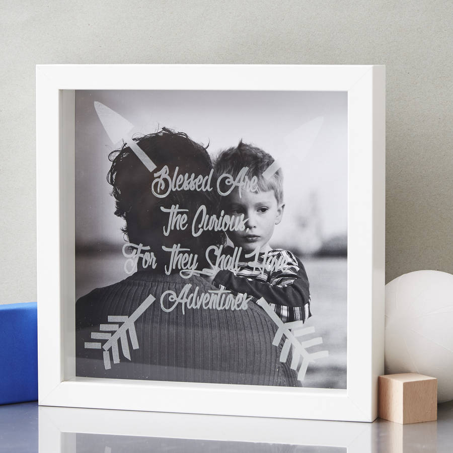 Personalised Etched Framed Print For Him, 1 of 4