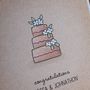 Wedding Cake, Personalised Greetings Card, thumbnail 4 of 5