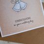 Wedding Bells Personalised Greetings Card, thumbnail 2 of 4