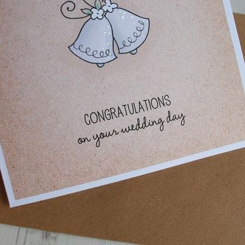Wedding Bells Personalised Greetings Card, 2 of 4