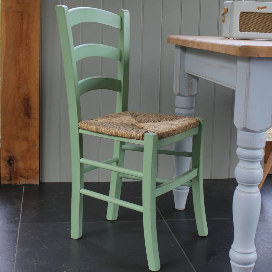 Italian Bistro Chair Hand Painted In Any Colour By Rectory Blue   Original Small Italian Bistro Chair In Any Colour 