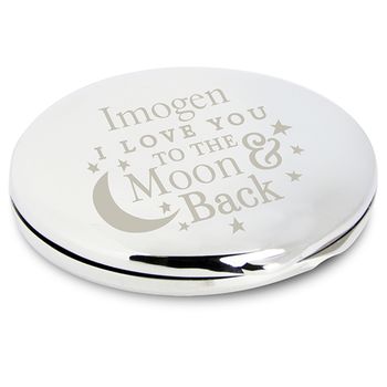 Love You To The Moon And Back Compact Mirror, 2 of 2