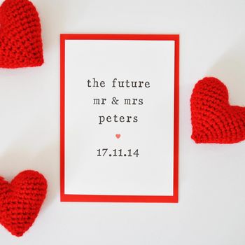 Personalised 'The Future' Engagement Card, 3 of 4