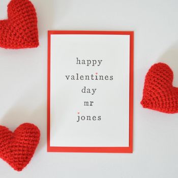 Personalised 'Happy Valentine's Day Mr Or Mrs' Card, 4 of 6