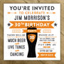 Personalised Pint Glass Party Invites, thumbnail 2 of 4