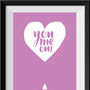 Personalised 'You, Me, Oui' Wedding Day Print, thumbnail 2 of 7