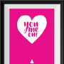 Personalised 'You, Me, Oui' Wedding Day Print, thumbnail 7 of 7