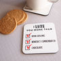 Personalised 'I Love You More Than' Coaster, thumbnail 4 of 7