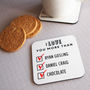 Personalised 'I Love You More Than' Coaster, thumbnail 5 of 7