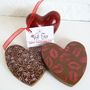 Chocolate Hearts With Hearts And Kisses, thumbnail 1 of 4