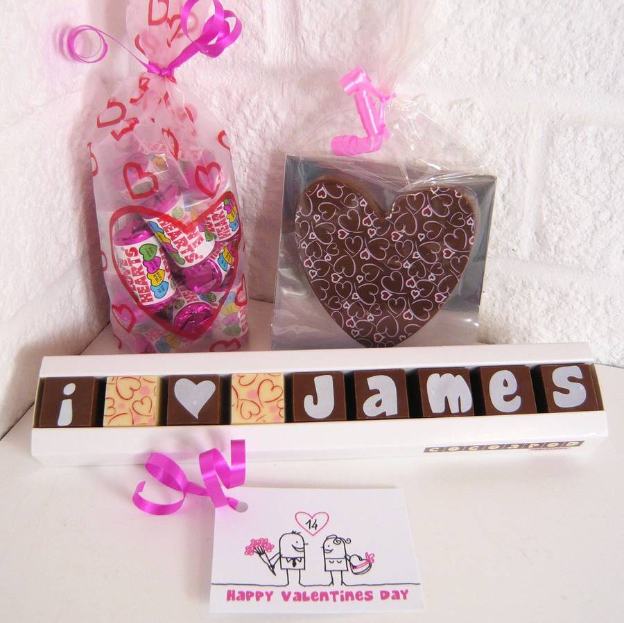 personalised chocolate and sweets gift bag by chocolate by cocoapod